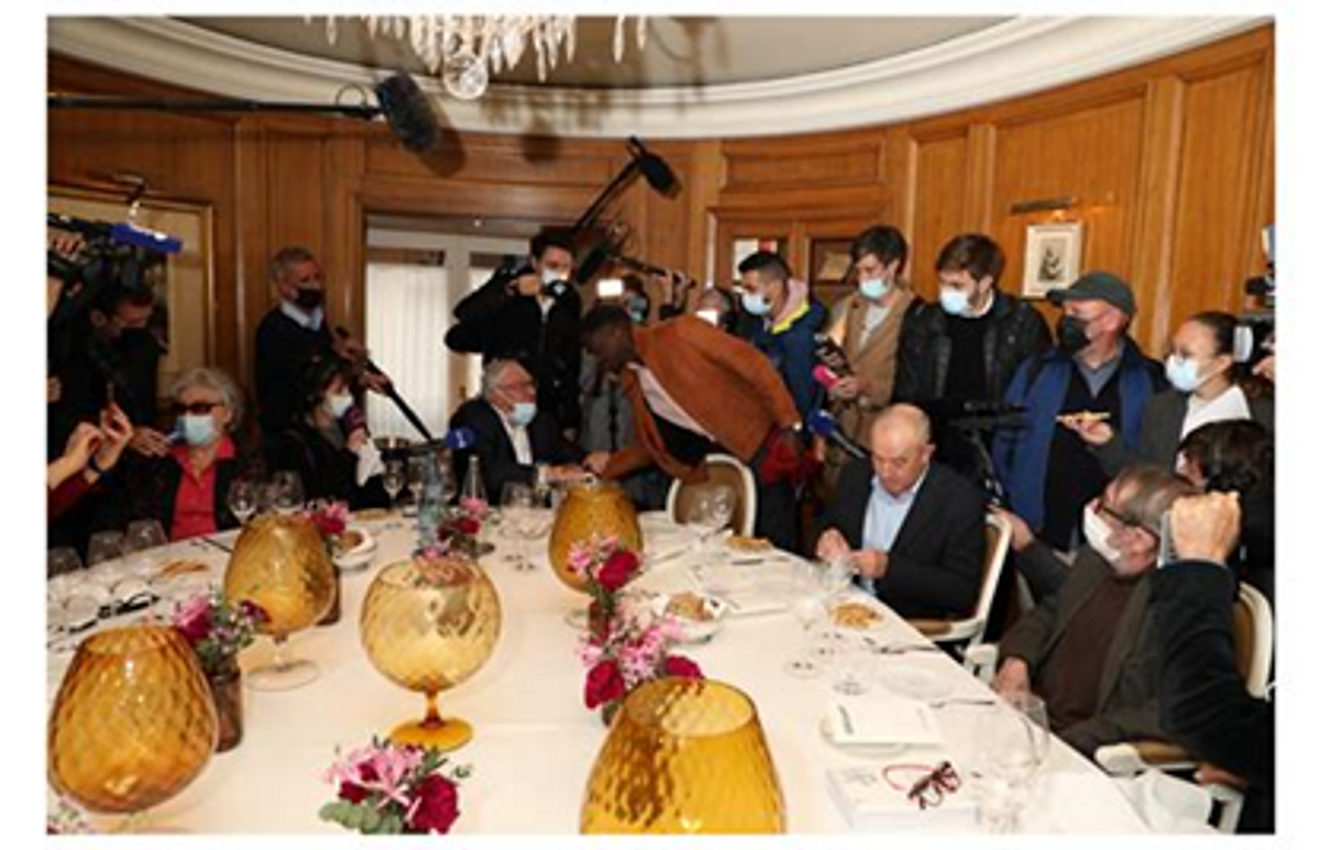 Restaurant Drouant –Prix Goncourt 2021 – Photo Olivier Dion